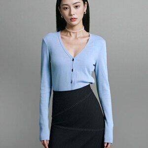 Vintage New Outfit JPR Black Washable Suede Skirt NWT  Size 6